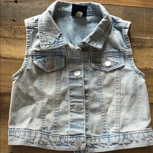 Little girls denim vest